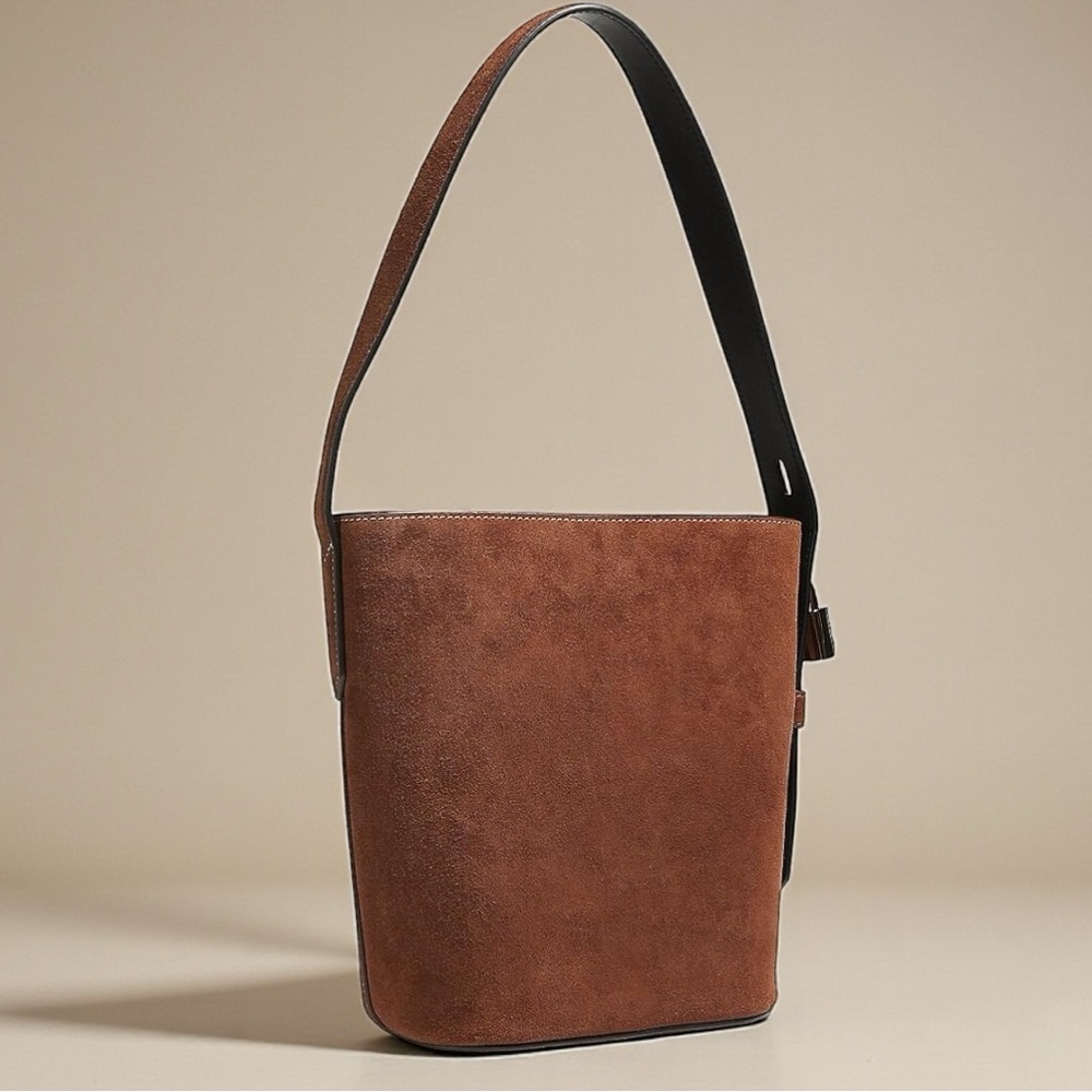 MARC JACOBS Suede Shoulder Bag in Cognac (NWT) - Picture 3 of 8